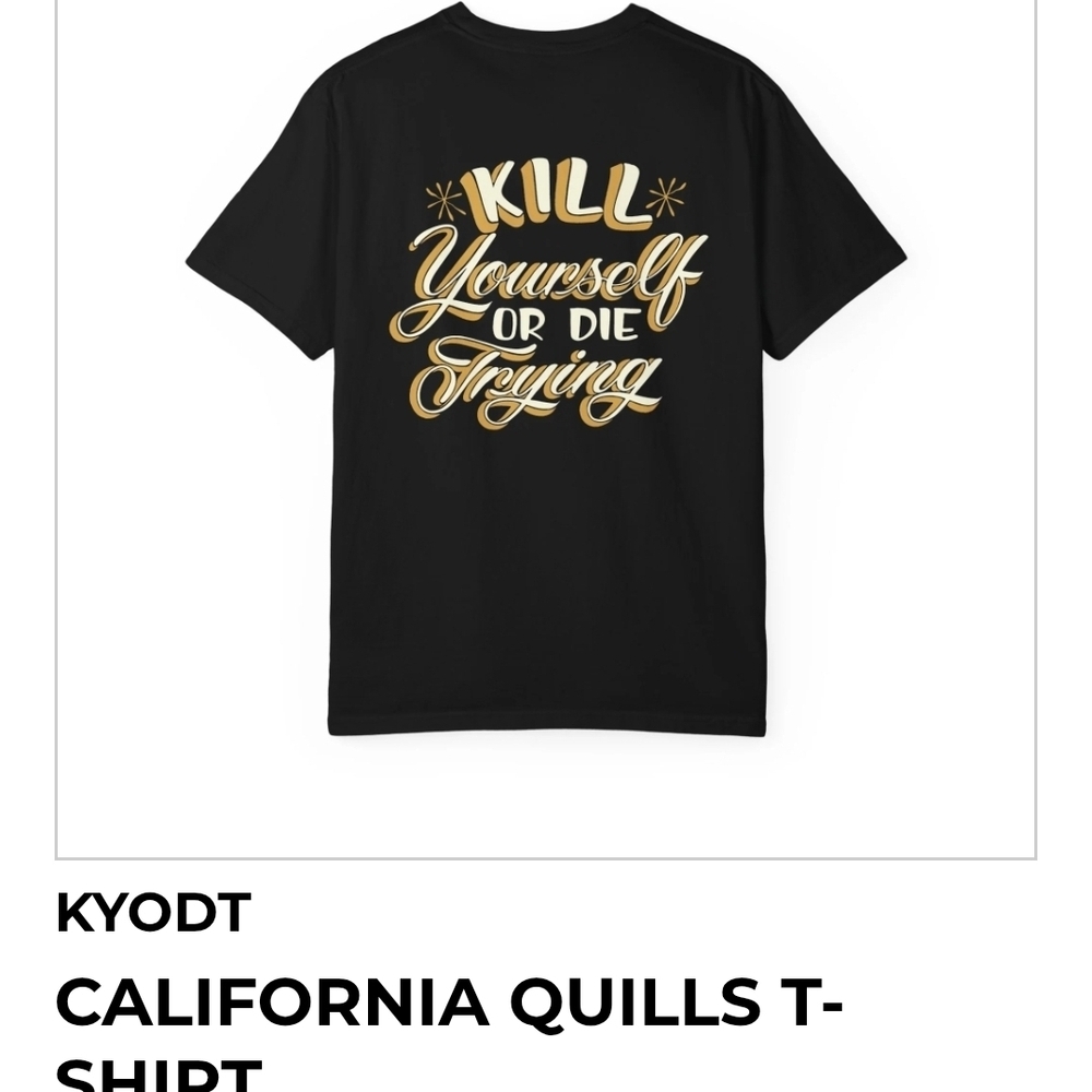 KYODT Black and Gold Graphic Tee